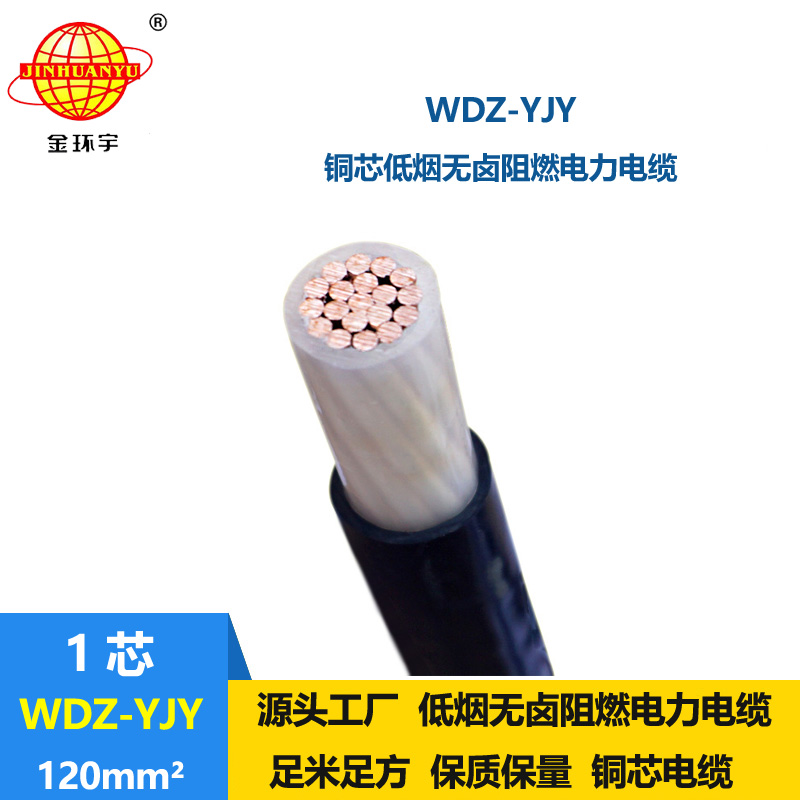 金環(huán)宇電線電纜 交聯(lián)低煙無(wú)鹵電線電纜 WDZ-YJY 120平方 電力電纜